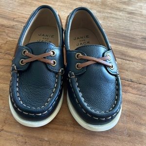New Janie and Jack Toddler Boy Boat Shoes size 7 T